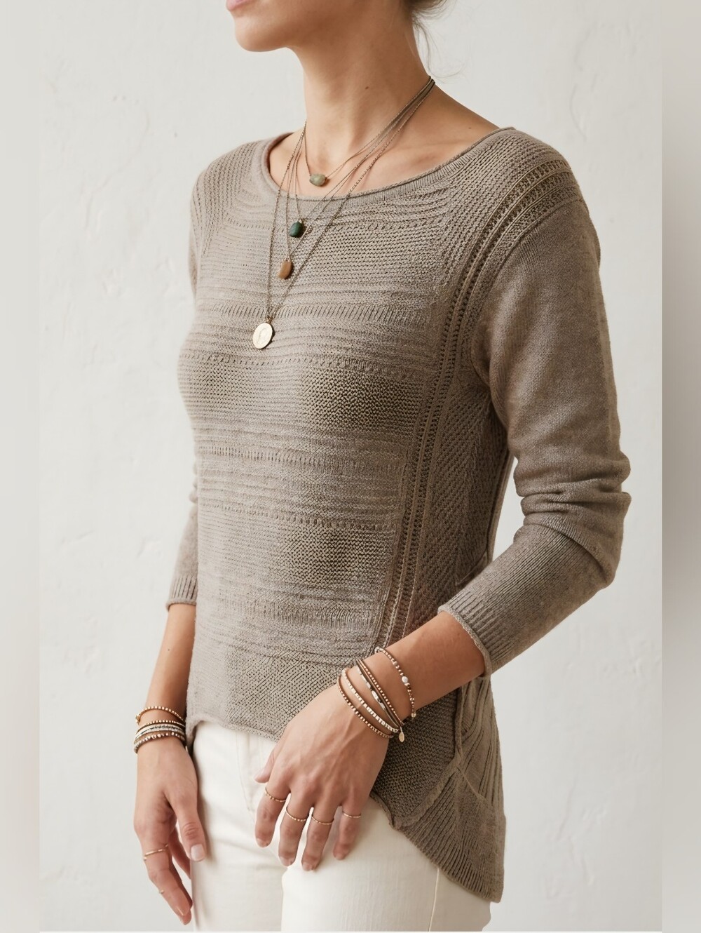 Moth by Anthropologie Open-Knit Tunic / Pullover Sweater Sz XS NWT
